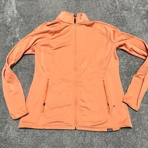 5.11 Tactical Shirt Womens Medium Orange Half Zip Sweater Long Sleeve